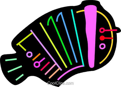 Colorful Accordion Royalty Free Vector Clip Art Illustration - Colorful Accordion Royalty Free Vector Clip Art Illustration (480x343)