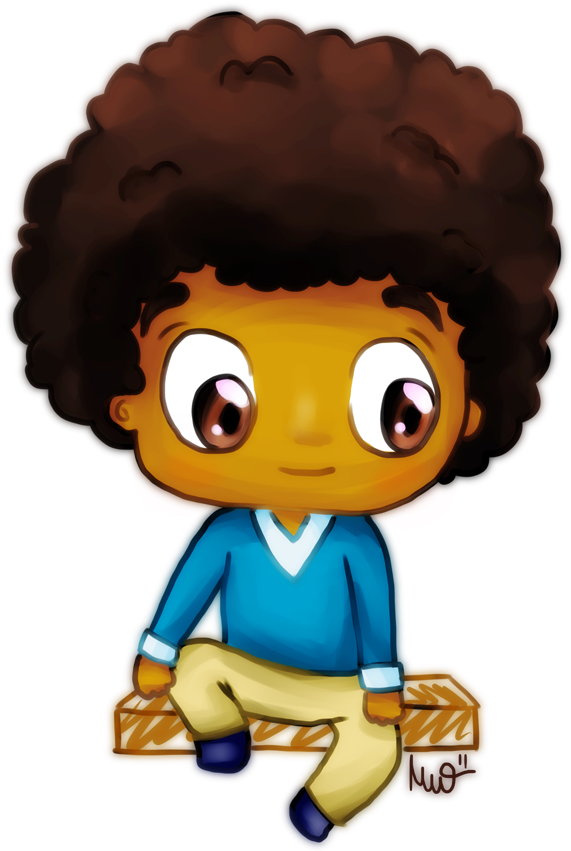 Clipart Transparent Download By Metterschlingel On - Anime Chibi Boy Afro (679x850)