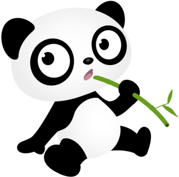 Azalea Al-haitami - Panda Cartoon No Background (500x438)