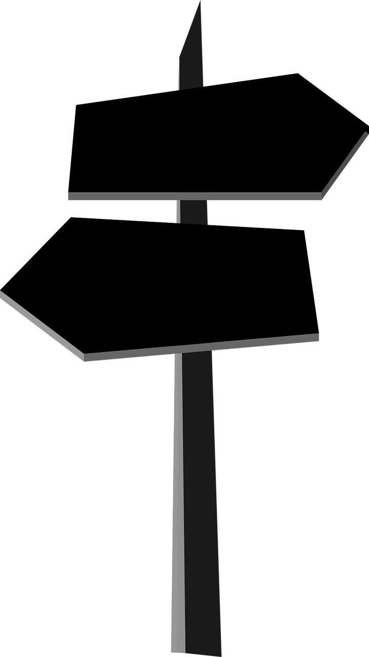 Signpost Direction Choice - Placas De Direção Png (720x1280)