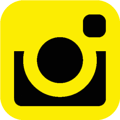 Follow Us - Instagram Logo Yellow And Black (800x600)
