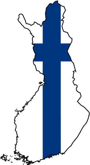 Suomen Top - Finland Map Flag (465x599)