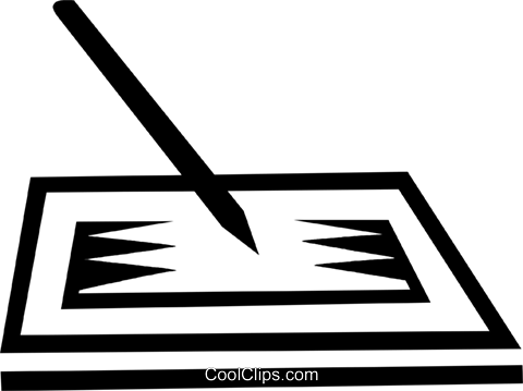 Graphics Tablet Royalty Free Vector Clip Art Illustration - Graphics Tablet Royalty Free Vector Clip Art Illustration (480x359)
