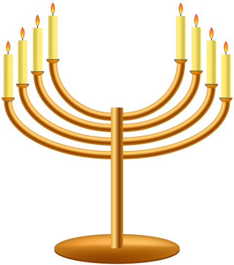 Hanukkah Menorah Png Clip Art - Hanukkah (480x544)