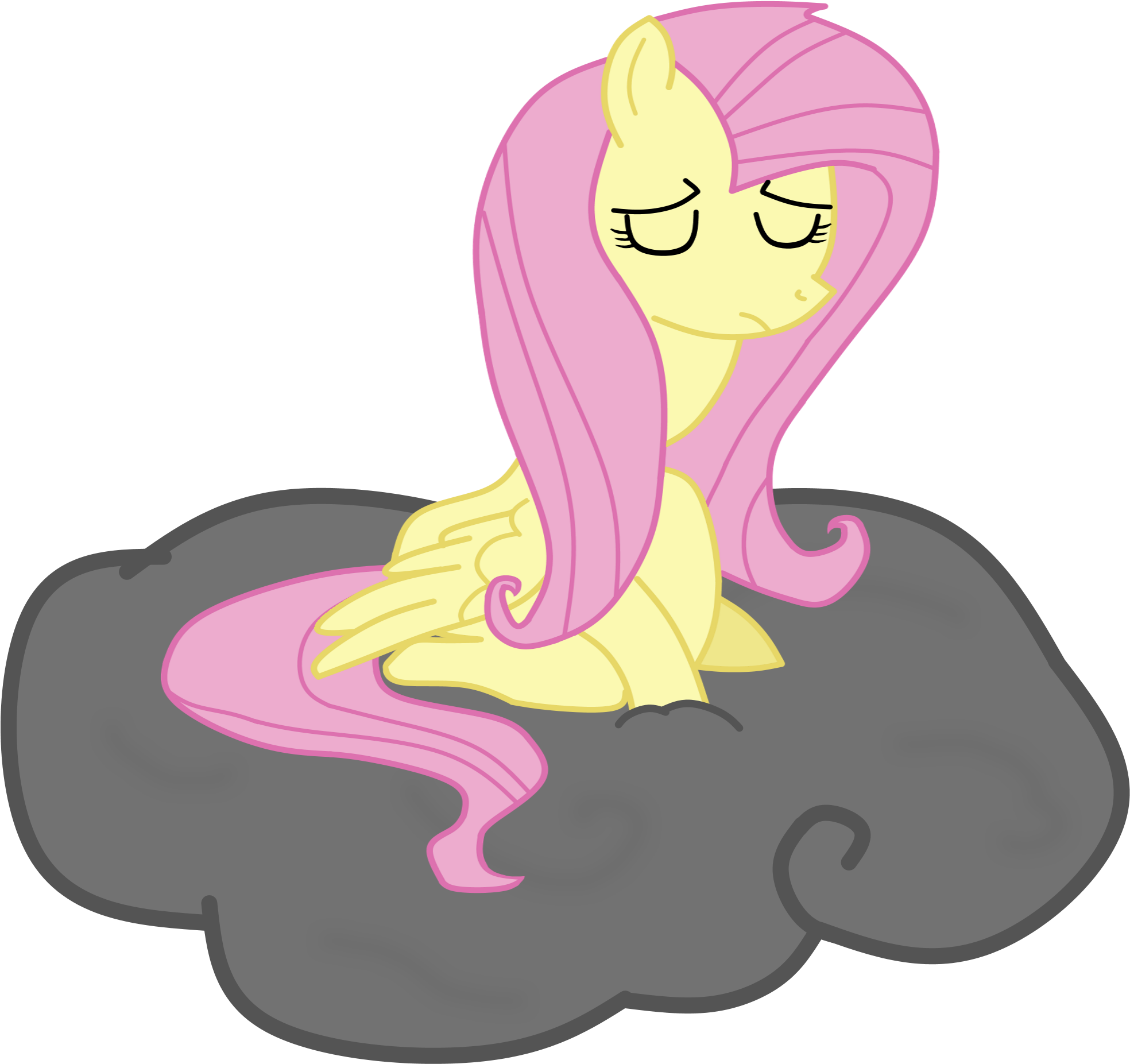 Non Base Commission Sad Fluttershy By Twittershy On - Fluttershy Base Sad (2392x1976)