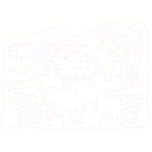 Fabric Acornteal Pattern - Silhouette (500x500)