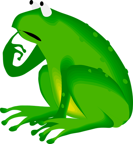 Bewildered - Frog Thinking (444x480)