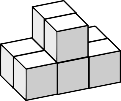 3d Computer Graphics Cube Graphics Software Download - Math Cubes Clip Art Black And White (407x340)