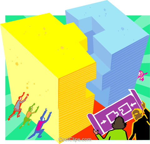 Working Together Royalty Free Vector Clip Art Illustration - Graphic Design (480x463)