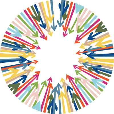 The Case For Cooperation - Circle Of Arrows Pointing Inward (400x400)
