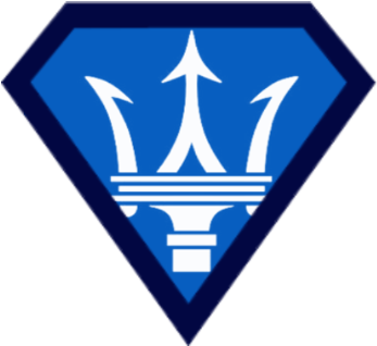 Logo - Black And White Maserati Logo (412x366)