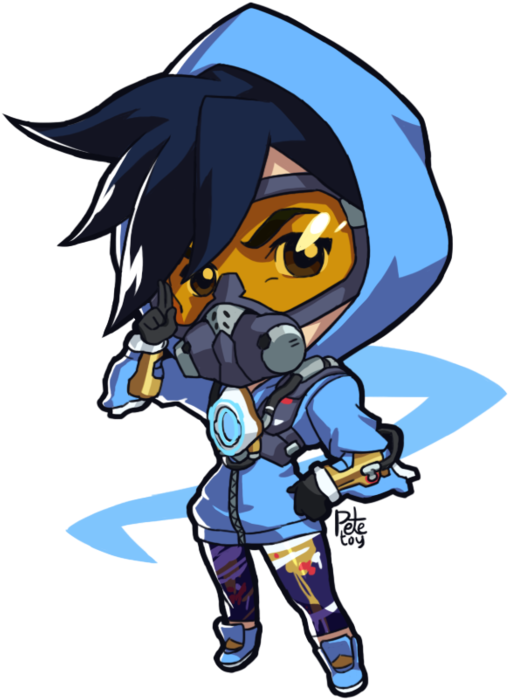 Tracer Alternate Cute Spray Clipart Black And White - Overwatch Graffiti Tracer (894x894)