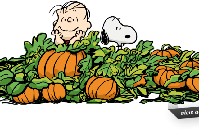 Snoopy Clipart October - Halloween Charlie Brown Clipart (640x480)