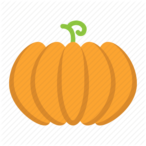 Cut Ripe Pumkin On Board Stock Photo - Pumpkin Vector Flat (512x512)