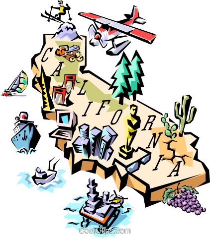 At Getdrawings Com Free Clipart Free Library - Clip Art Map Of California (422x480)