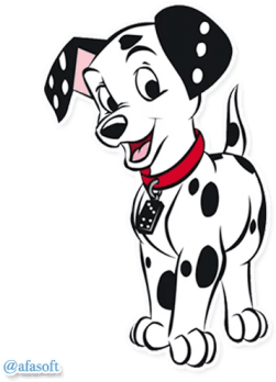 Стикер Далматинцы - 101 Dalmatians (360x360)