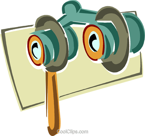 Opera Glasses Royalty Free Vector Clip Art Illustration - Graphic Design (480x451)