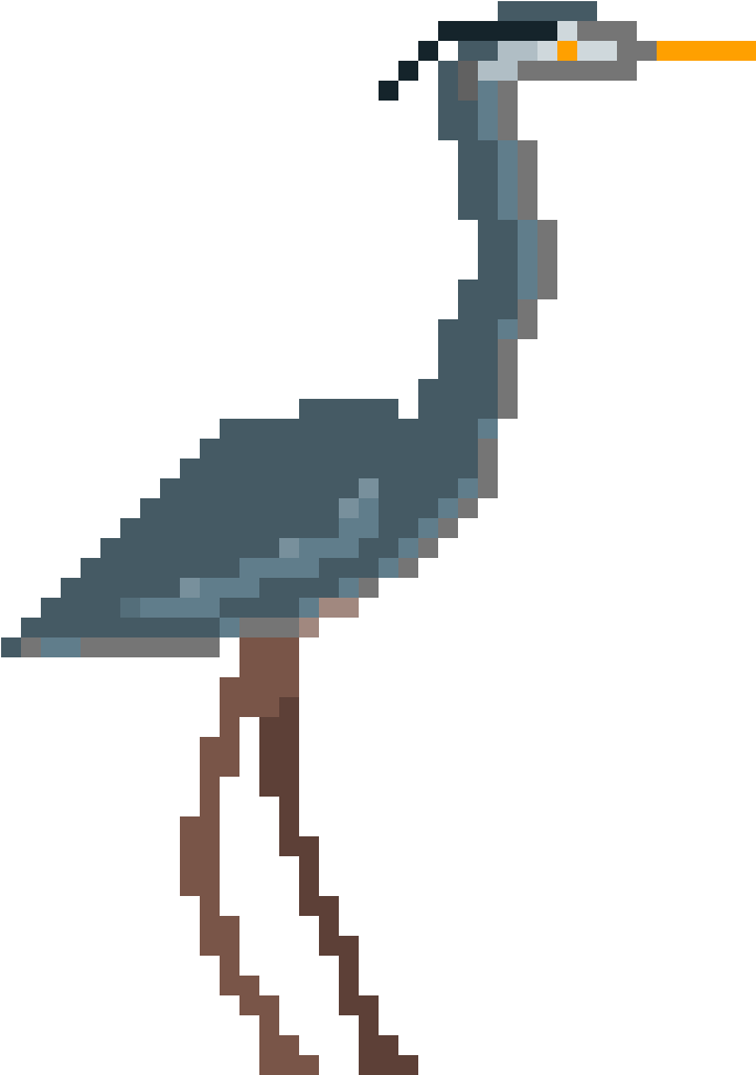 Great Blue Heron - Portable Network Graphics (1152x1152)