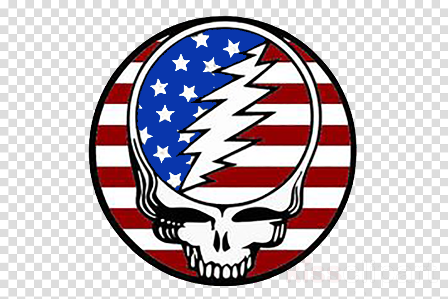 Grateful Dead Patriotic Clipart Skeletons From The - Grateful Dead Red White And Blue (900x600)