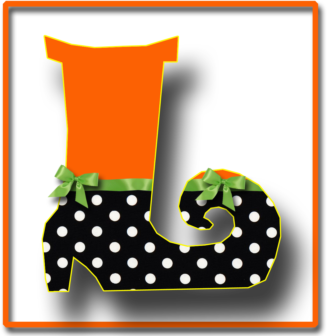 María José Argüeso - Halloween Letters Clipart (1200x1200)