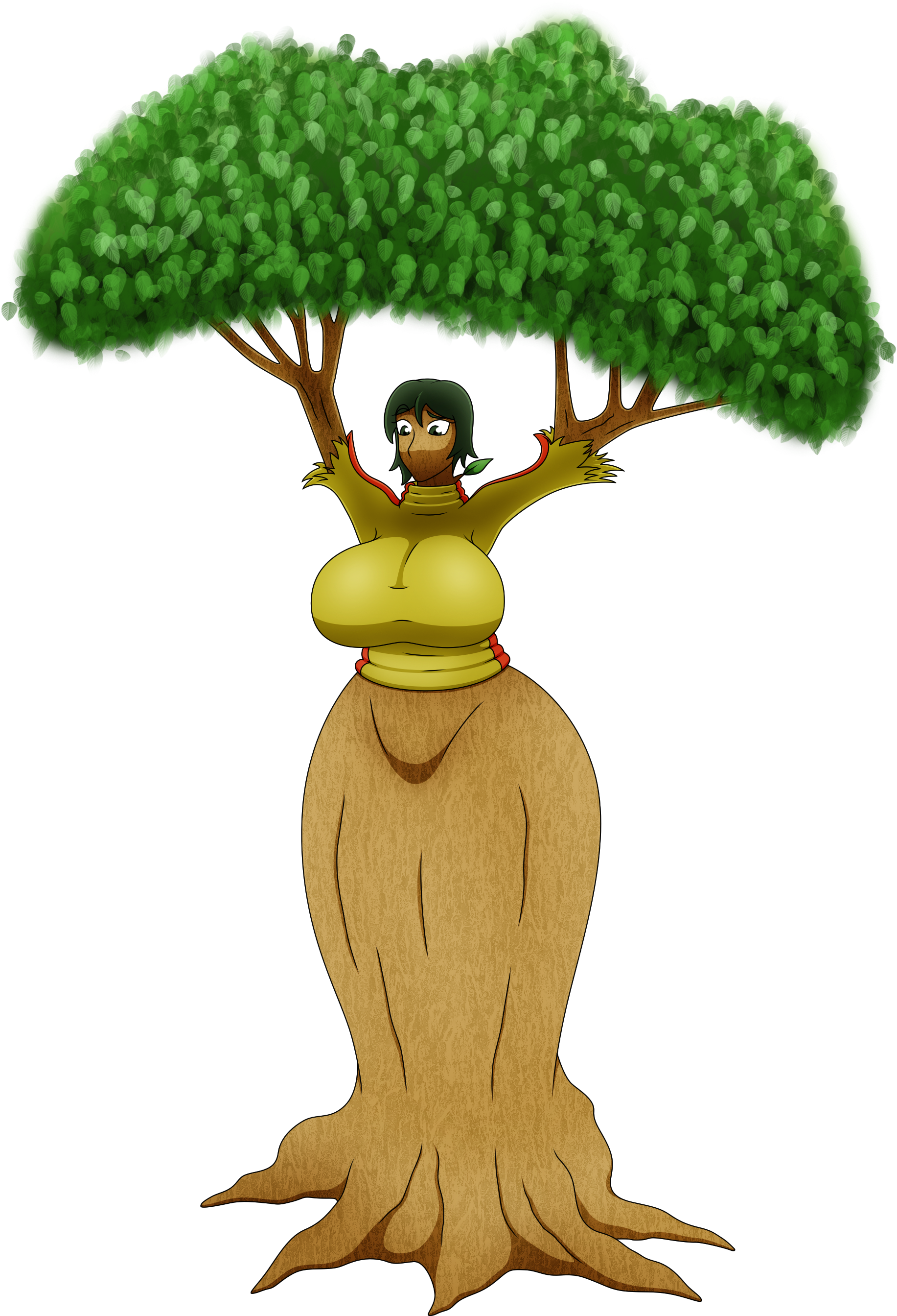 Tree Hugger - Illustration (1850x2750)