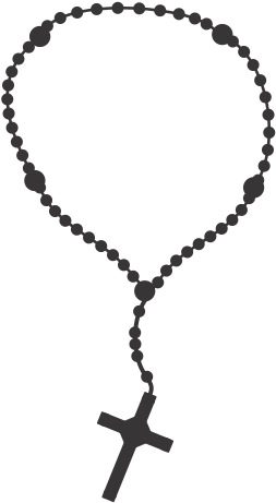 Rosary Nacklace Cross Religion Icon - Red Stone Necklace Gold (550x550)