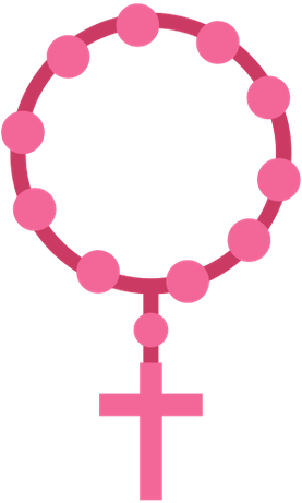 Rosary Beads Religion Icon - Holy Rosary Mary Clipart (511x550)