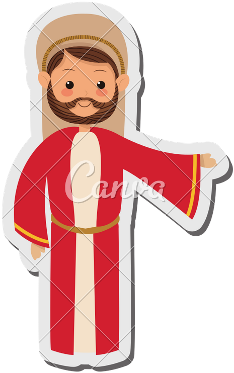 Saint Joseph Icon - Vector Graphics (639x800)