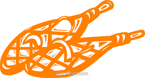 Snowshoes Royalty Free Vector Clip Art Illustration - Circle (480x257)