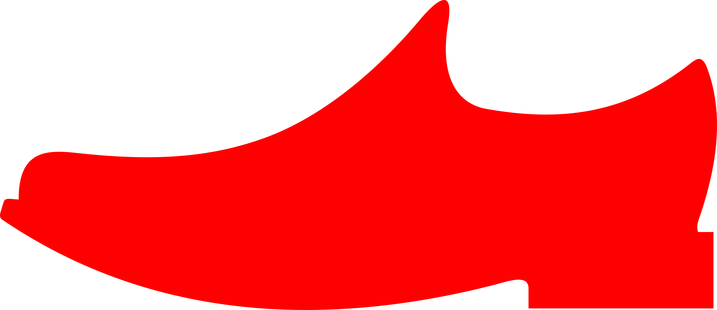 Shoe Drawing Pictogram Sneakers Silhouette - Shoe Pictogram (2400x1040)