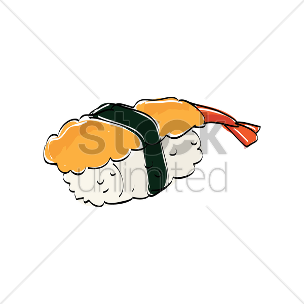 Free Download Cartoon Clipart Clip Art - Sushi (600x600)