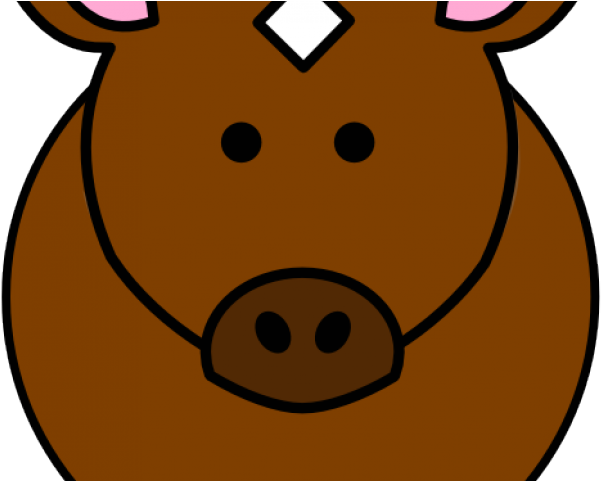 Cartoon Horses Clipart - Head Animals Cartoon (640x480)