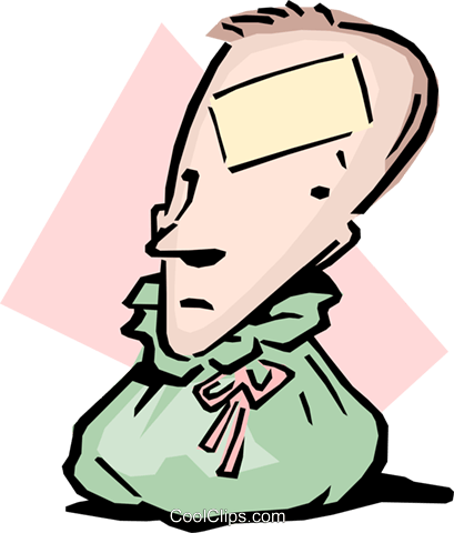 Immer Den Sack Vektor Clipart Bild - Immer Den Sack Vektor Clipart Bild (409x480)