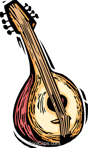 Spanish Guitar Royalty Free Vector Clip Art Illustration - Oud Clipart (286x480)