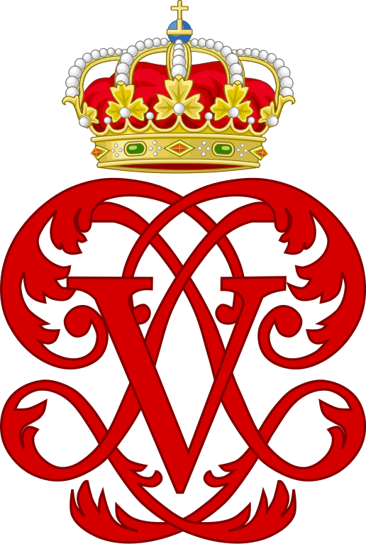 Royal Monogram Of King Phillip V Of Spain, Variant - V Monogram (516x767)