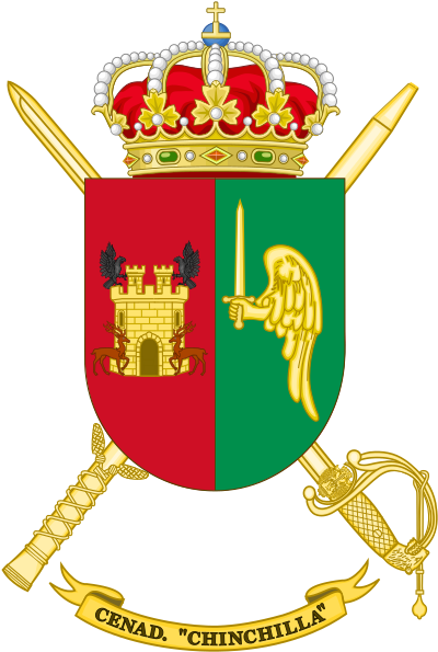 Coat Of Arms Of The Spanish Army National Training - Band Coat Of Arms (409x607)