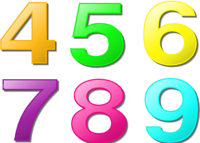 Mystery Clipart Colorful - Numbers Clip Art (640x480)