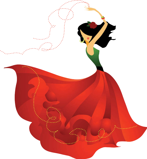 Garments Grade Pinterest Flamenco Spanish Dancer And - 5-minute Spanish [book] (600x651)