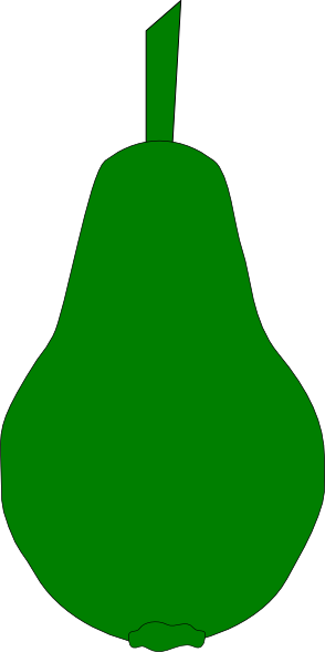 Pear Clipart Artistic - Pear Clipart Artistic (294x589)