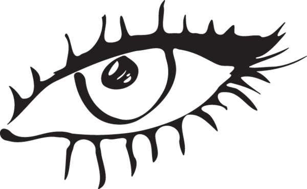 475ga - Eye - Eye Outline Png (600x370)