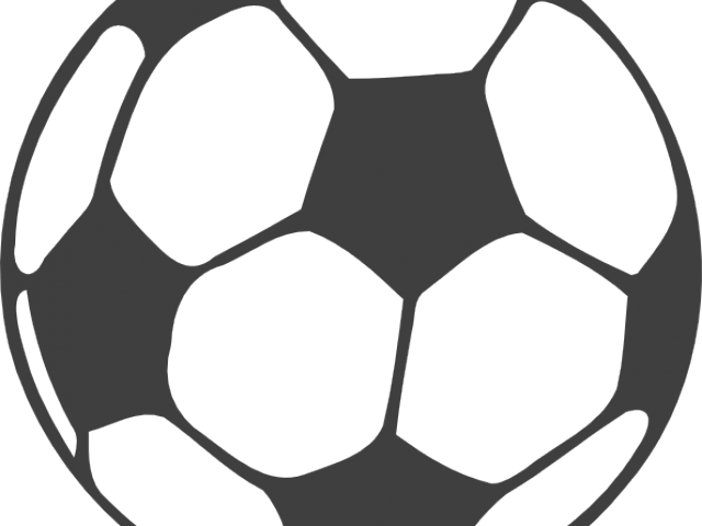 Football Clipart Grey - Soccer Ball Silhouette Clipart (640x480)