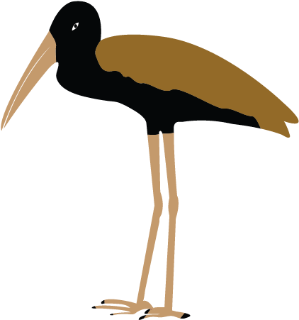 Stork Clipart Yellow - Figurine De Catch Edge (508x508)
