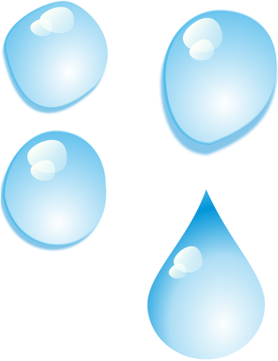Layer" To Open Your Clip Art - Water Drops (400x583)