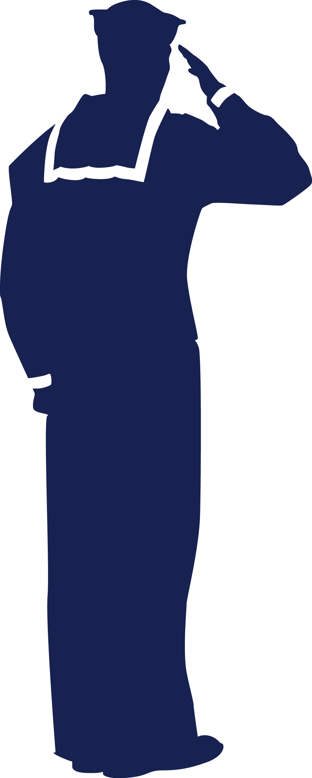 Sailor Clipart Sailor Us Navy - Navy Salute (1085x2706)