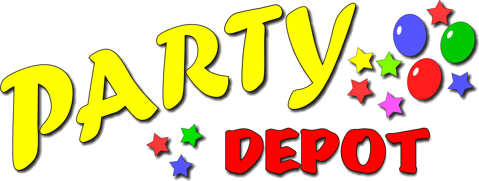 Party Depot - Party Depot Logo (1604x609)