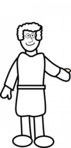 Shepherd Clipart Black And White - Shepherd Clipart (250x517)