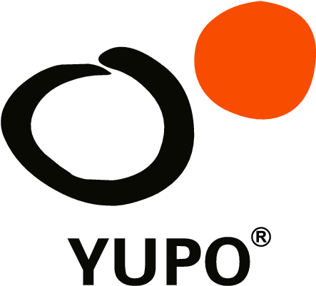 Yupo Logos Company Logos Clipartlogo Com Amish Clip - Promotional White Circle Shape Flashing Led Button (464x420)