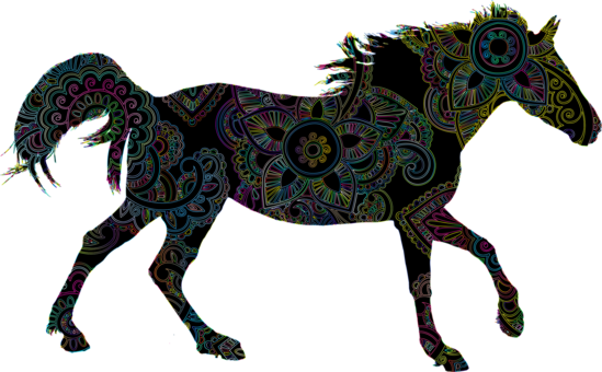 Arabian Horse American Paint Horse American Quarter - Arabian Horse Forelock Clipart (549x340)