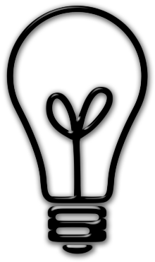 Clipart Info - Lightbulb Icon Transparent Background (420x420)