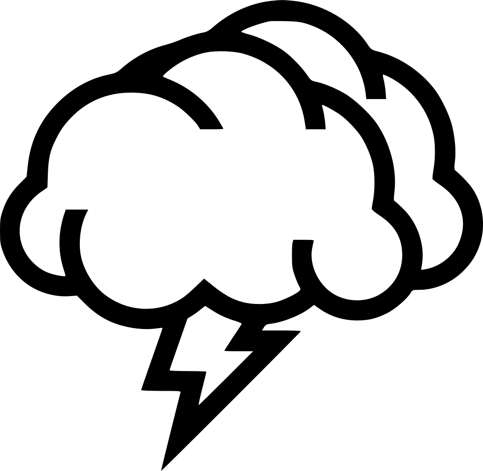 Brainstorm Comments - Storm Cloud Icon Png (980x956)